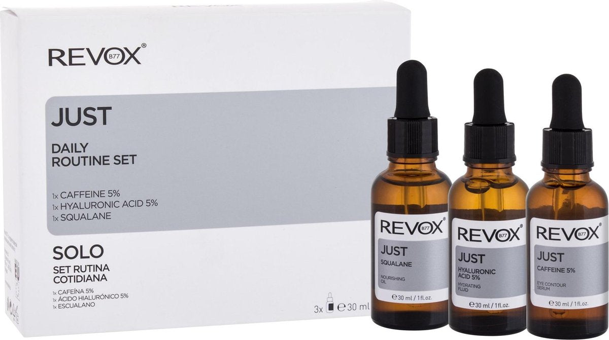 Just Daily Routine Serums And Oils Set - Gift Set Of Skin Serums And Oils 90ml