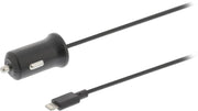 Sweex CH-009BL Autolader 2.4 A Apple Lightning Zwart