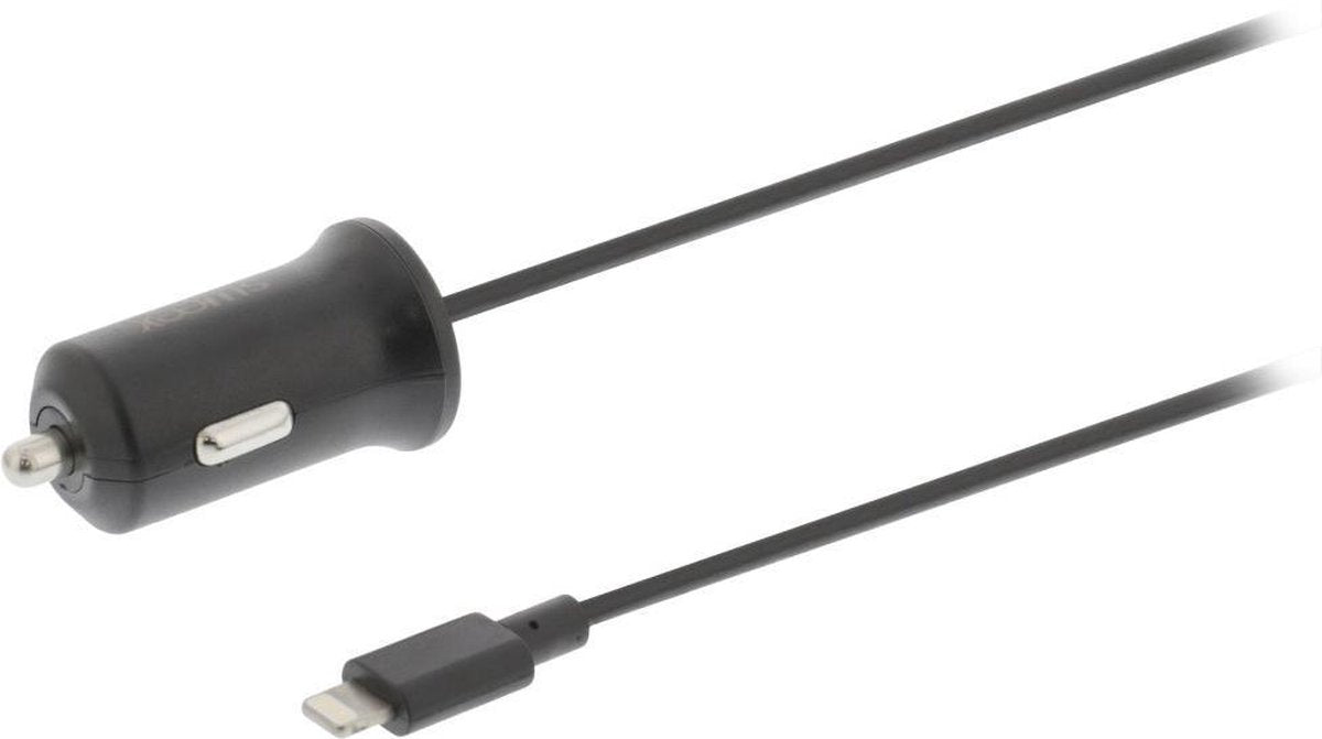 Sweex CH-009BL Autolader 2.4 A Apple Lightning Zwart