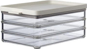 Koelkastdoos Omnia vleeswarendoos - bewaardoos -3-laags - nordic white