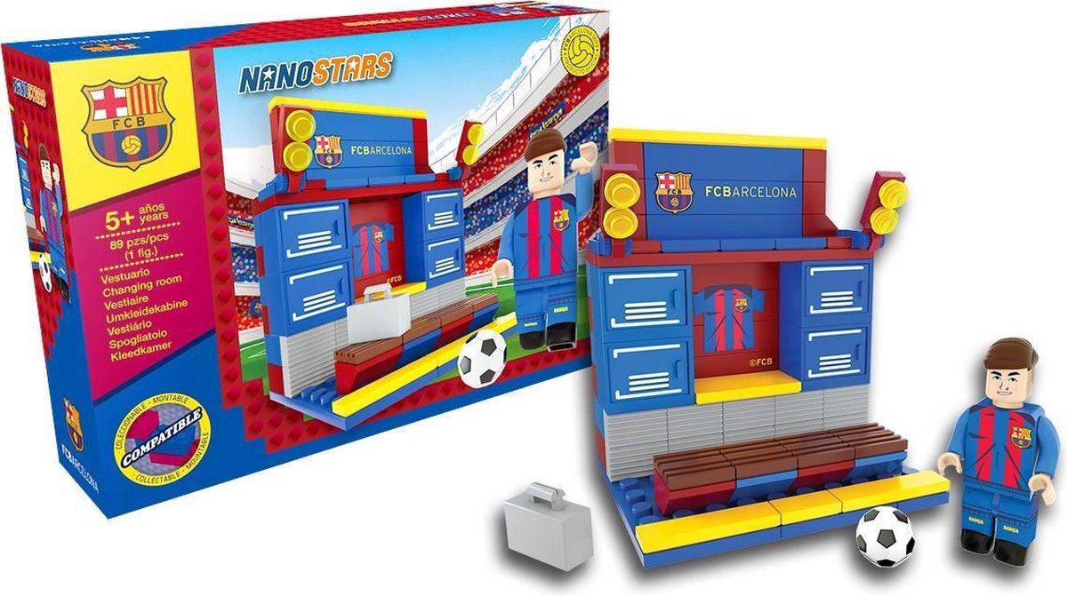 Megableu 7302 NanoStars - Kleedkamer FC Barcelone - bouwspeelgoed