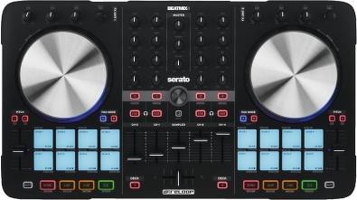 Reloop Beatmix 4 MK2 Vinyl scratcher 4kanalen Zwart DJ-controller