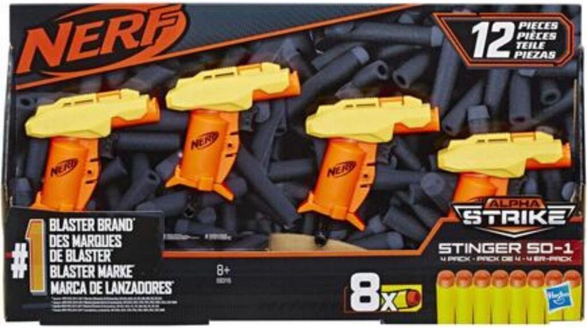 NERF Alpha Strike Stinger Blaster - 4 Pack