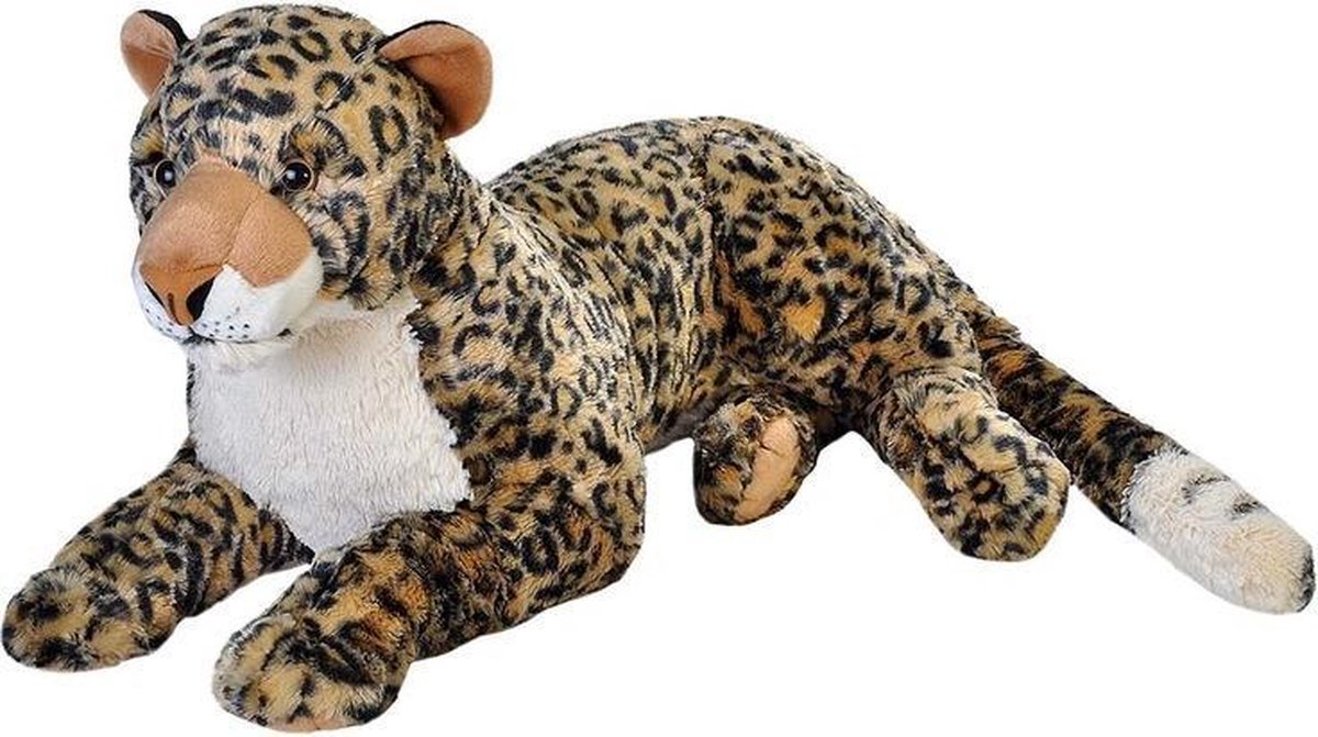 Pluche grote luipaard knuffel 76 cm - knuffeldier