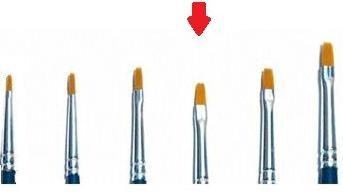 Italeri - 1 Brush Synthetic Flat Single Pack (Ita52224)
