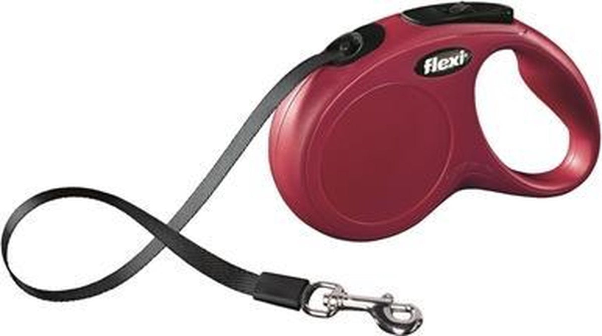 Flexi rollijn classic tape rood - s 5 mtr - 1 stuks