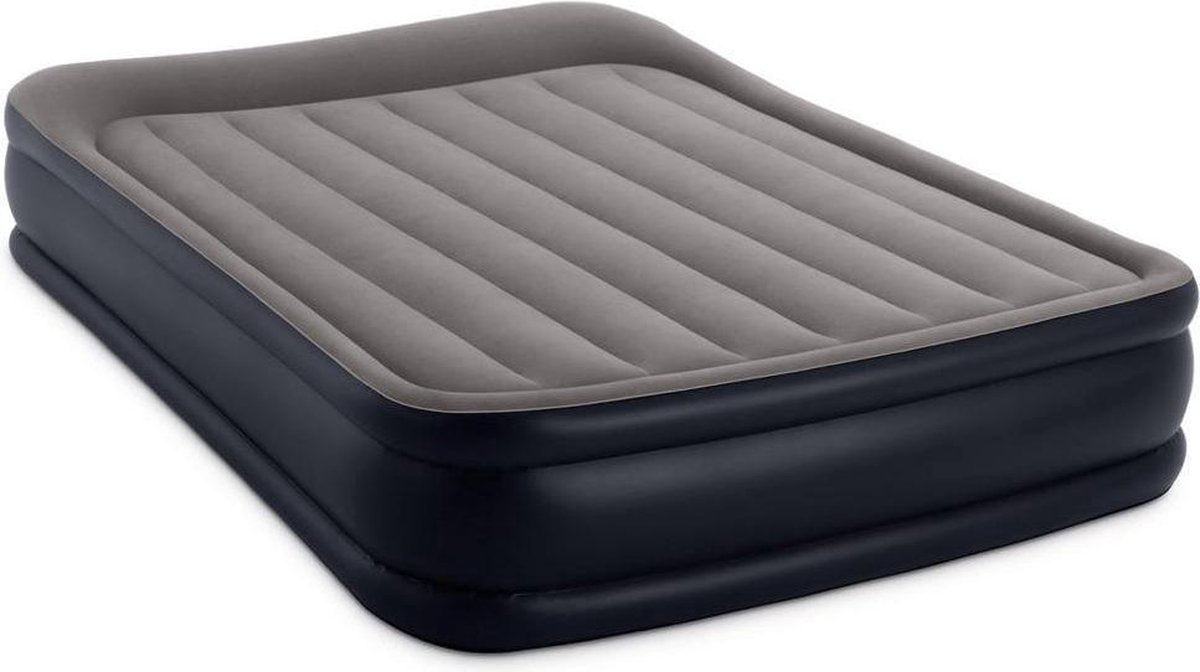 Intex Deluxe Pillow - Luxe Luchtbed - 2-persoons - 203x152x42 cm - GRATIS Draagtas
