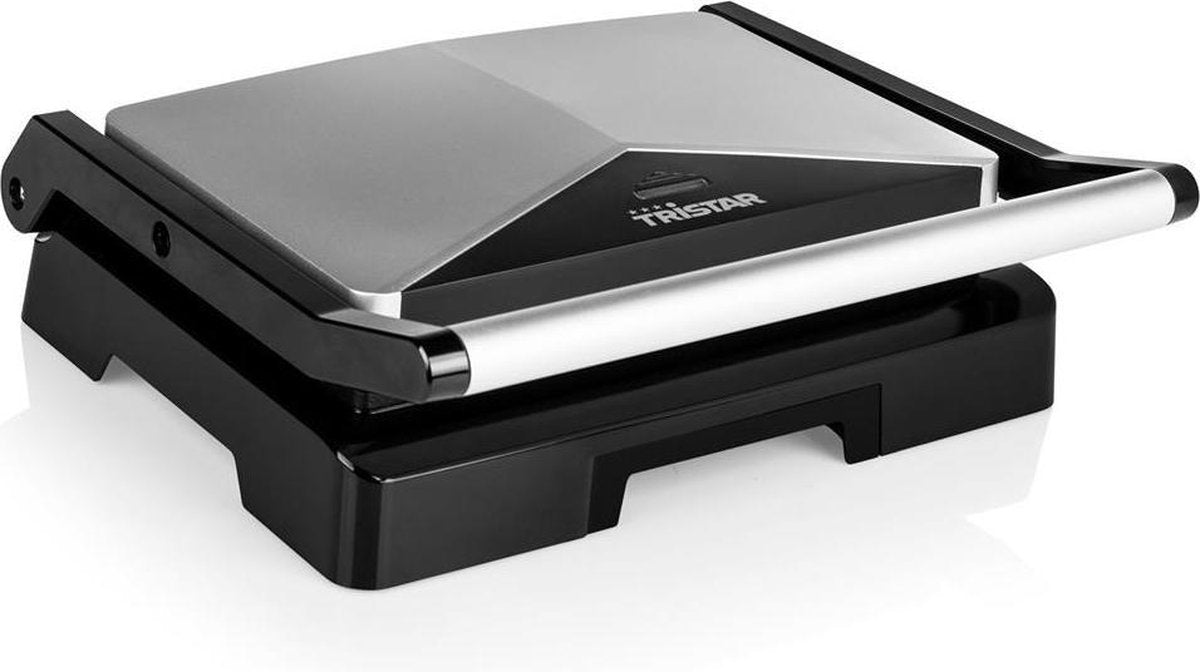Tristar contactgrill 1000 Watt Met Antiaanbaklaag - Contactgrill 1000 W - luxe uitstraling -  perfect voor lekkerste tosti’s en panini’s