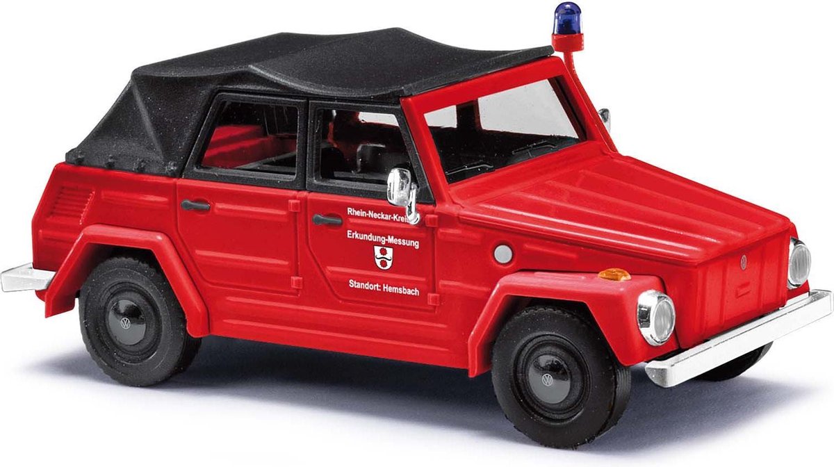 Busch - Vw 181 Kurierwagen Fw Hemsbach 1970 (3/21) * - BA52717 - modelbouwsets