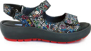 Multi-Color Wolky Sandalen Rio Mosaic Suede