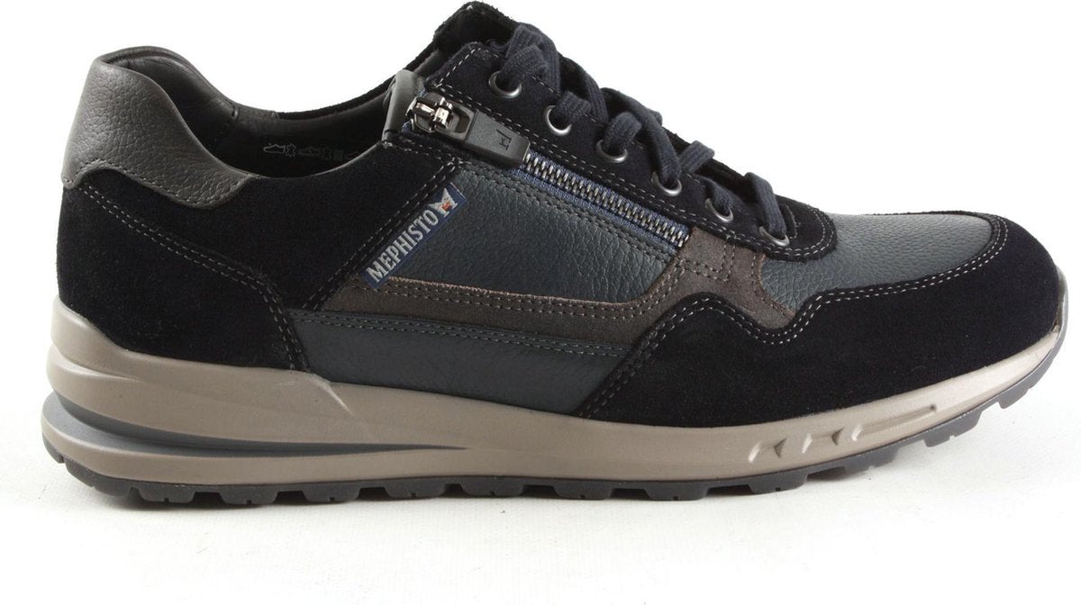 Heren Veterschoenen Mephisto Bradley Blue Donkerblauw - Maat 9½