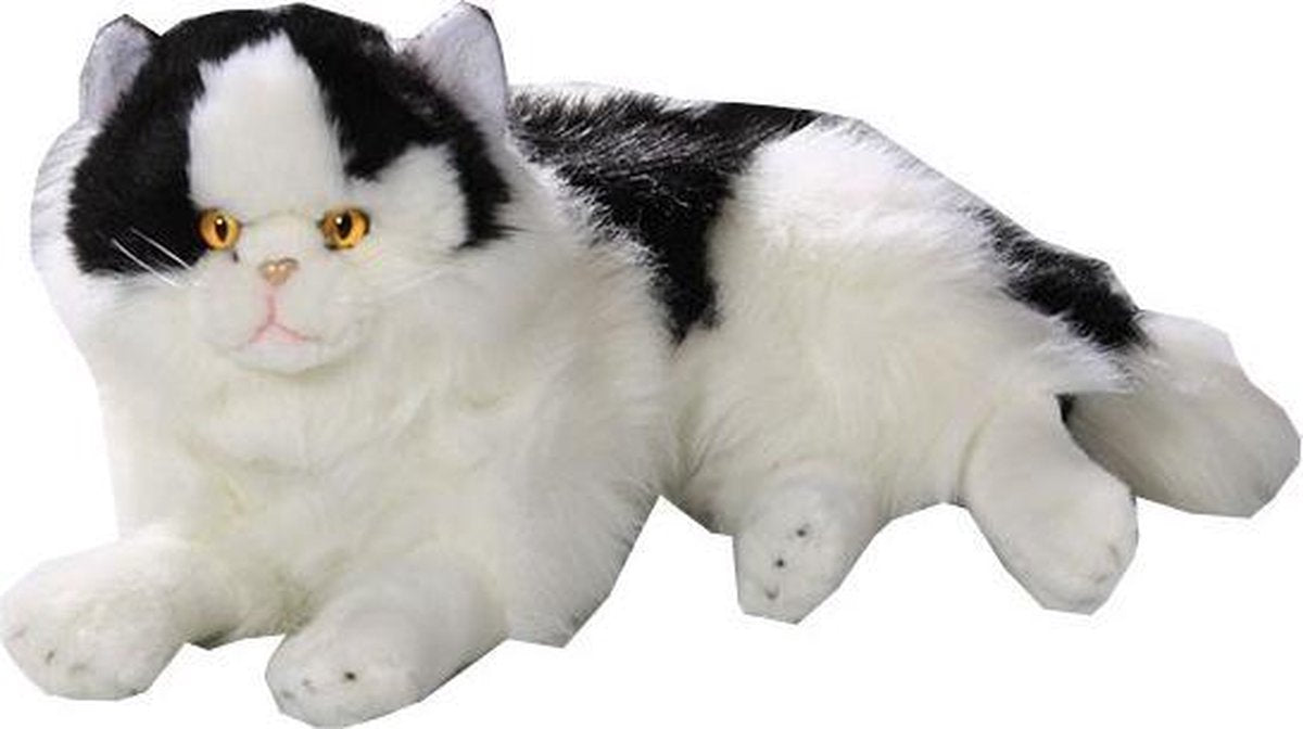 Bicolini Knuffelpoes Pers Liggend 35 Cm