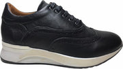 Manlisa oxford vetersneakers W232-2141 zwart mt 36