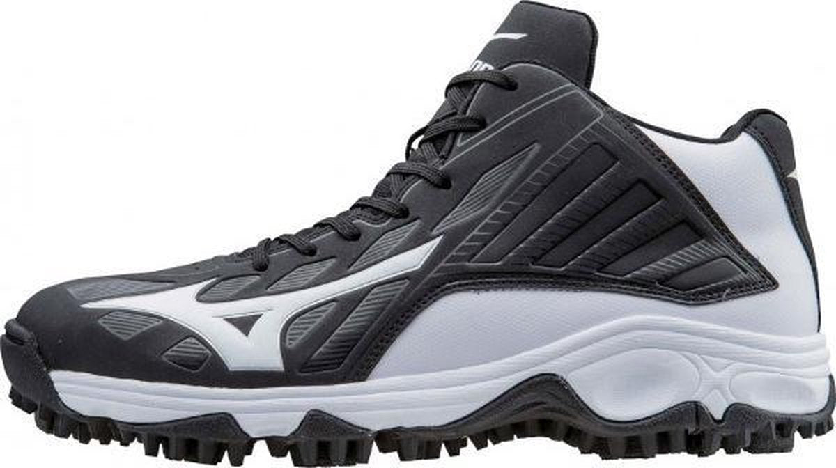 Mizuno Adv. Erupt 3 Mid Heren - Zwart / Wit - maat 46