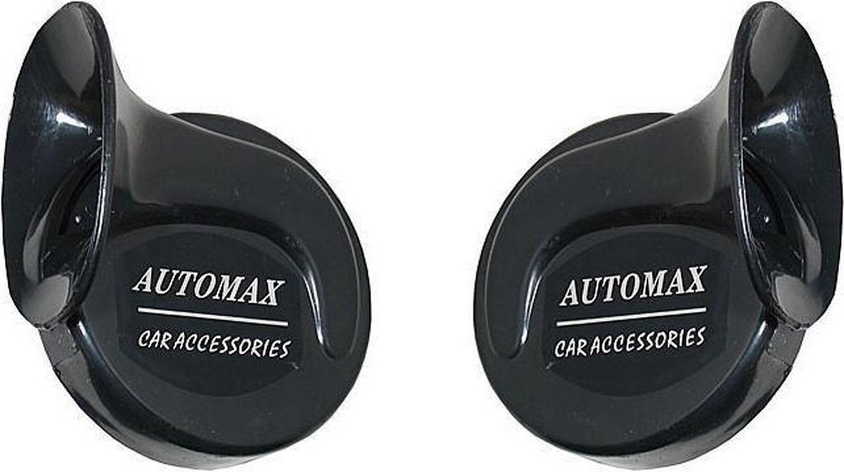 Automax claxon - Toeter - Met relais - 12V - Zwart