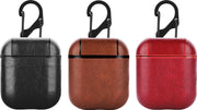 Kustleren beschermhoesje voor Apple Airpods + draagklip - Rood