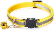 Reflecterende Kattenhalsband met Belletjes - Halsband voor Huisdieren - Geel