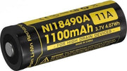 Nitecore IMR 18490 Oplaadbare Batterij  Li-Ion 1100mAh Flat Top