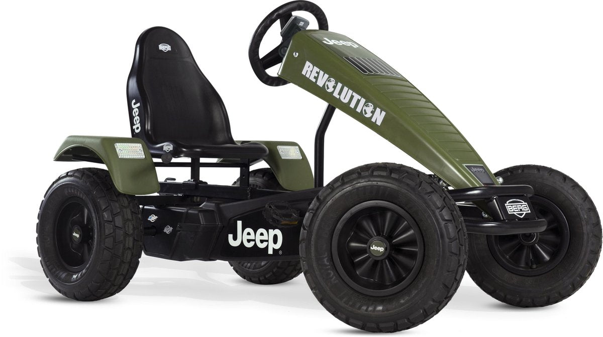 BERG Elektrische Skelter met XXL frame Jeep Revolution E-BFR-3 met drie versnellingen groen vanaf 5 jaar