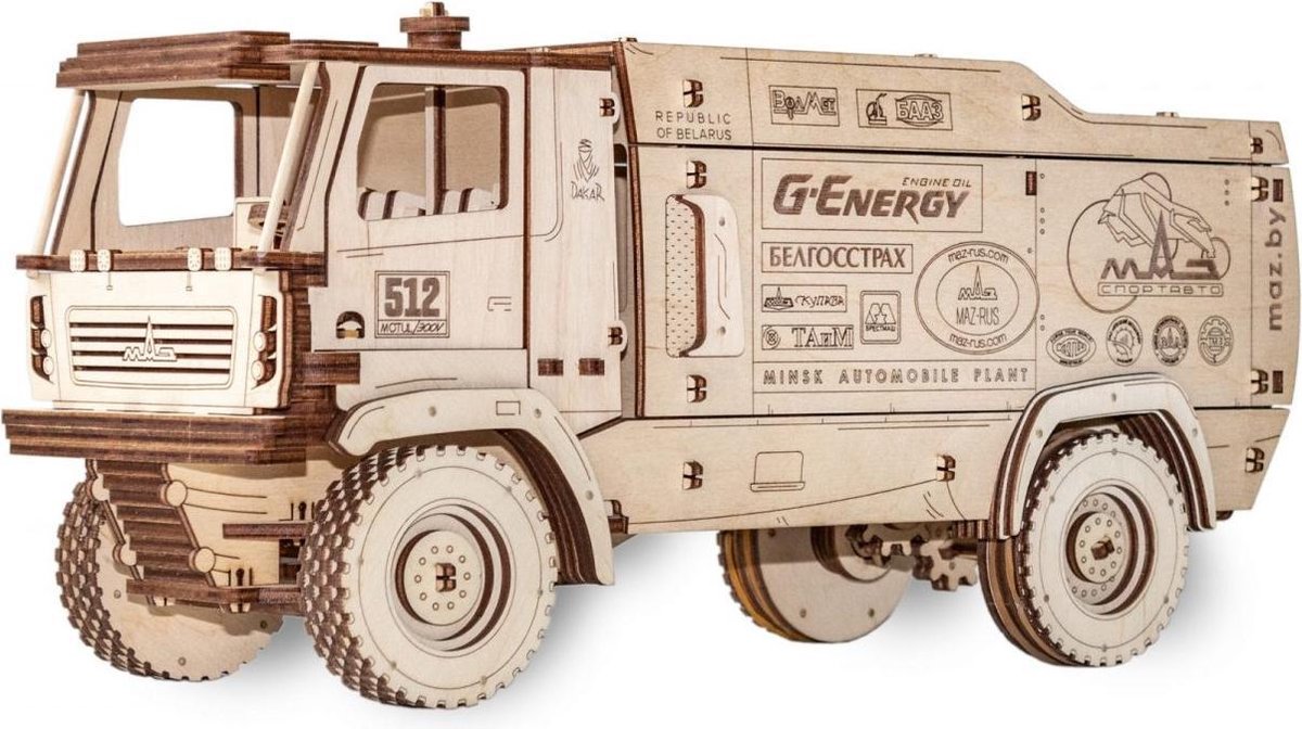 Eco-Wood-Art MAZ 5309RR - Schaal 1:30 - Houten Modelbouw