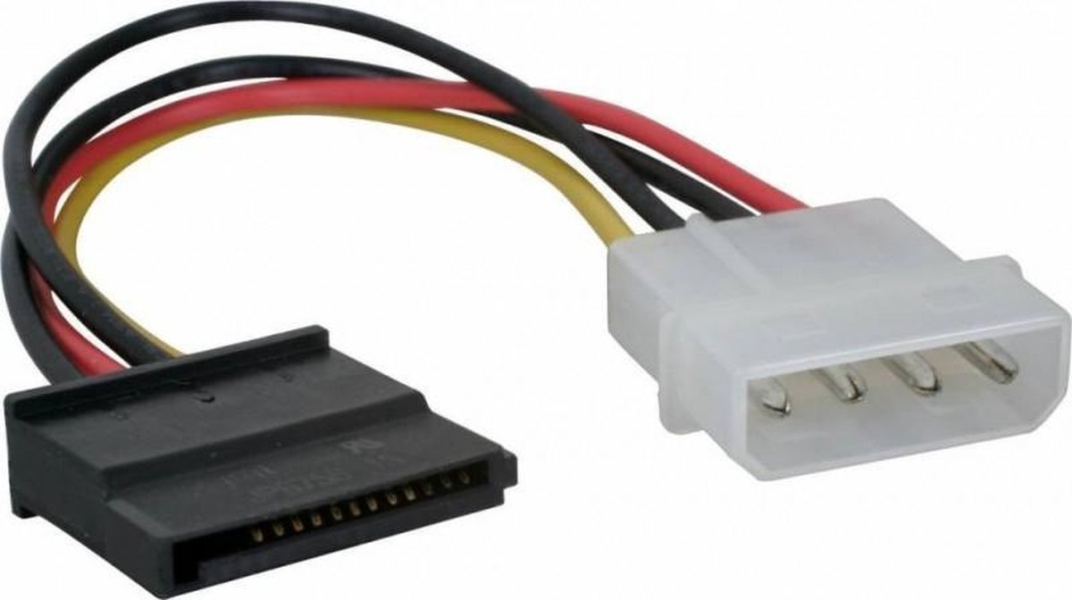Molex naar 1x SATA Power Kabel