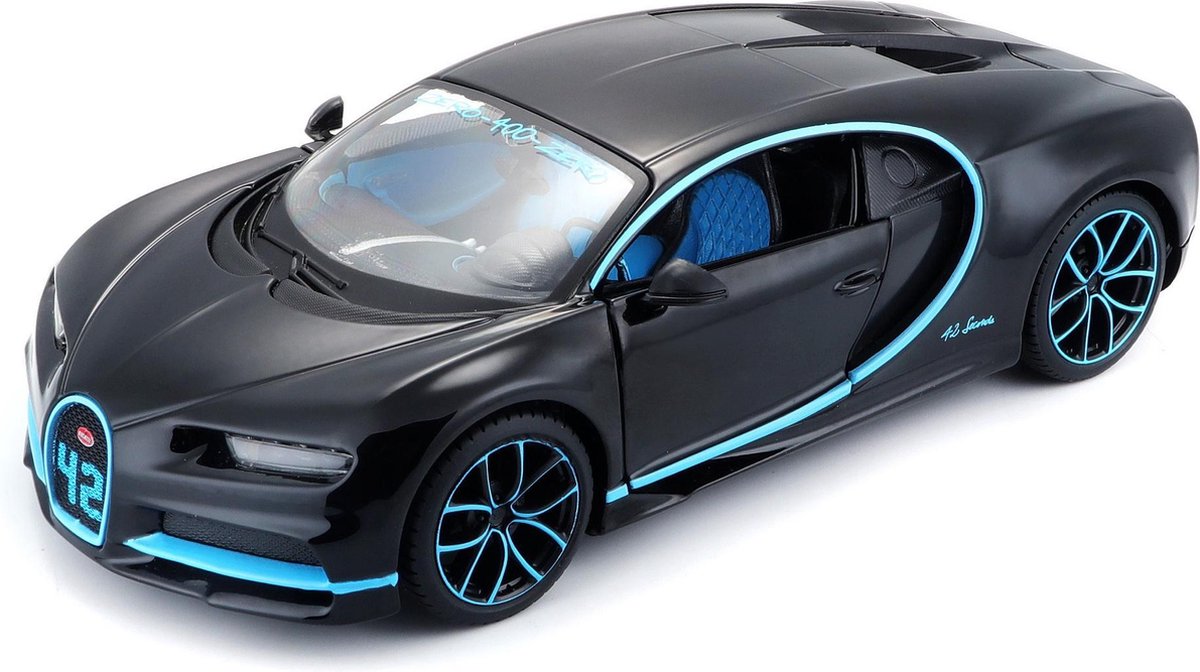Bugatti Chiron Black and Blue