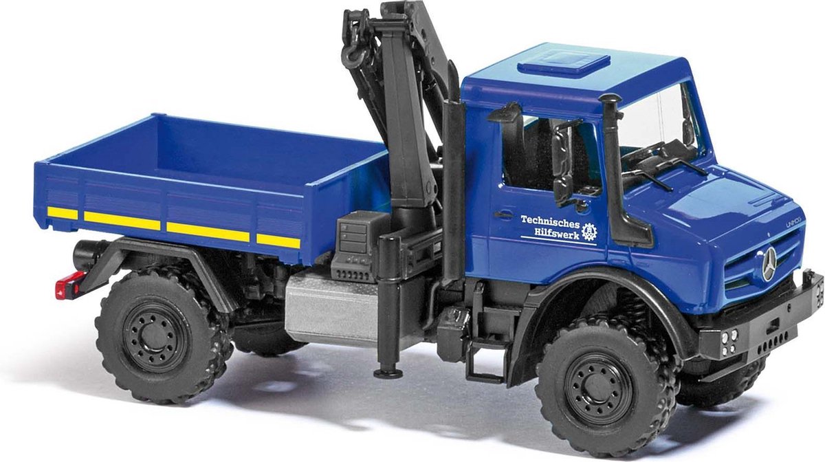Busch - Unimog U 5023  Thw M.kran (5/20) * - BA51027 - modelbouwsets