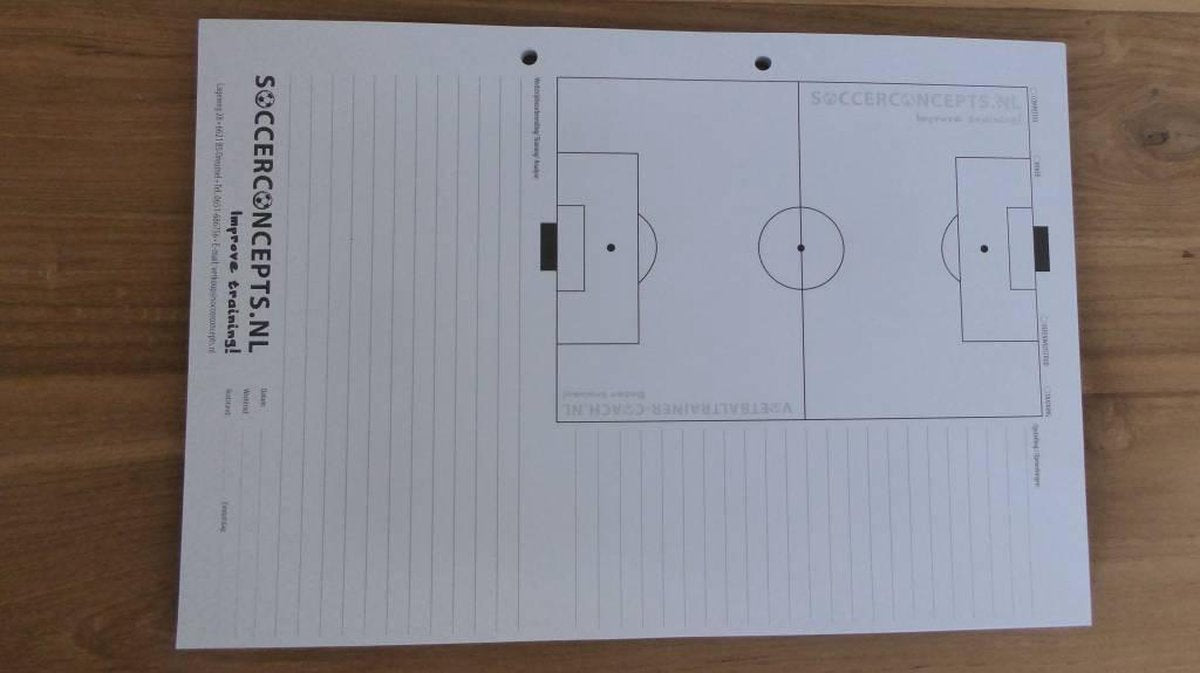 Coachblok - Coachblok 50 bladig - Multifunctioneel -  Voetbal training