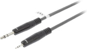 Sweex SWOP23205E30 audio kabel 3 m 6.35mm 3.5mm Zwart