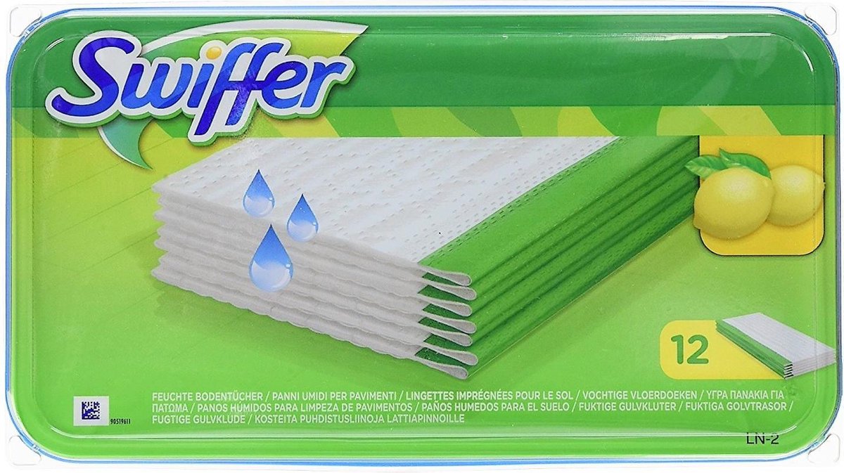 Swiffer - Vochtige Vloerdoeken - 12 doeken