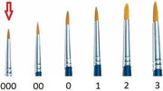 Italeri - 000 Brush Synthetic Round Single Pack (Ita52201)
