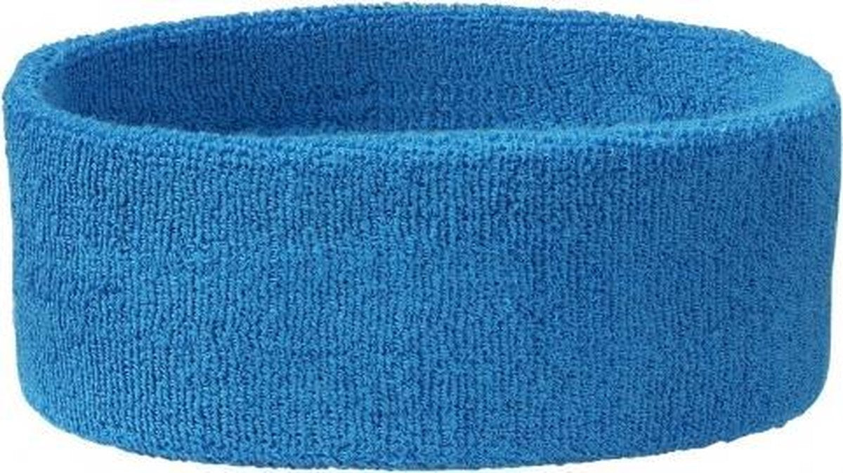 Hoofd zweetband aqua blauw