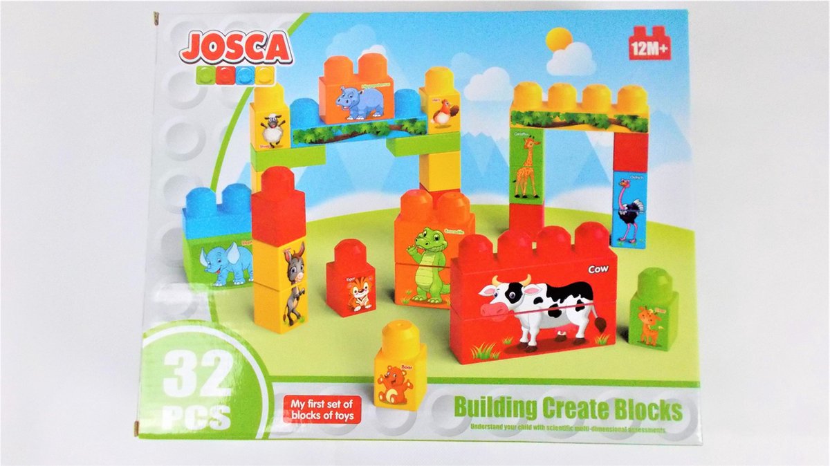 Blokkendoos zoo 32pcs