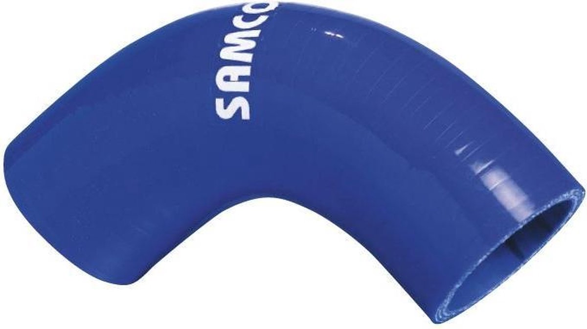 Samco Sport Samco Siliconen slang 90 graden bocht olie en diesel resistent - Lengte 102mm - Ø51mm - Blauw