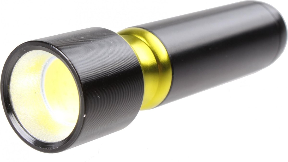 Summit - Storm Force - Zaklamp - Led lamp - 140 Lumen - 12 CM - Zwart