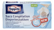 Toppits - Diepvrieszakken - 6 liter - 20 zakjes