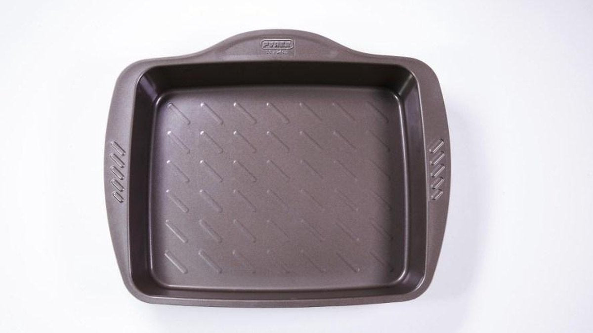 Pyrex Asimetria Ovenschaal Rechthoekig - Metaal - 4 liter - Bruin
