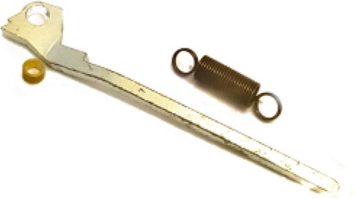 hevel met veer voor bandentang 13 cm metaal zilver
