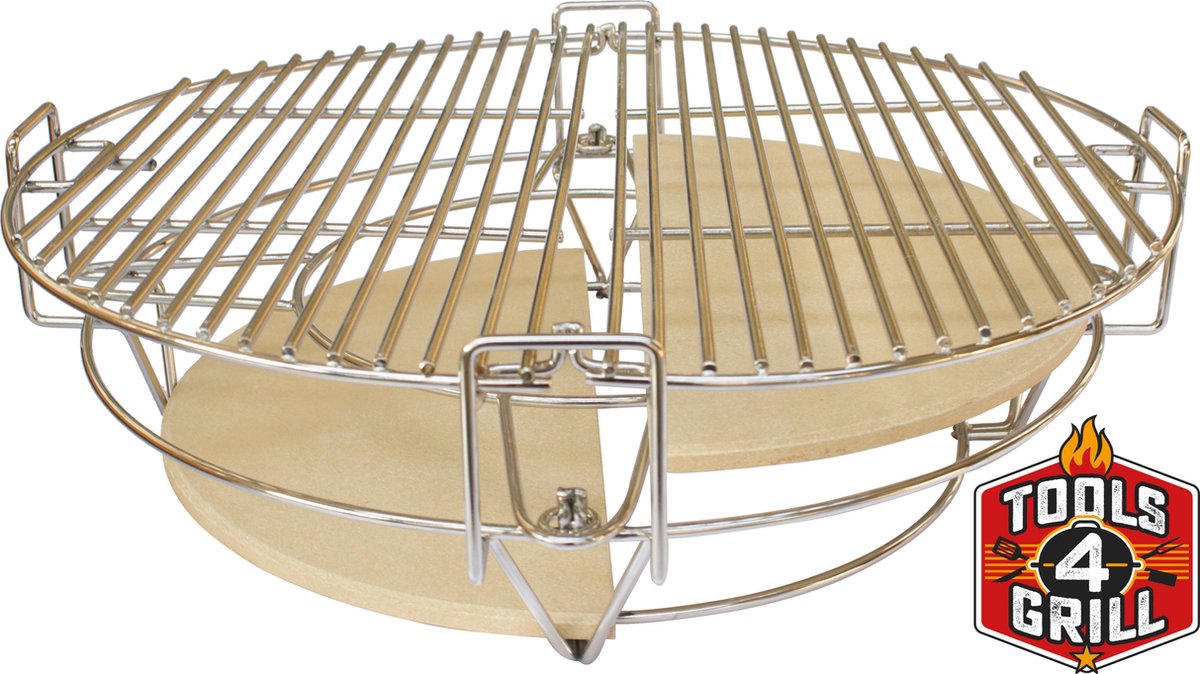 Tools4grill divide and conquer kamado voor 23 inch kamado ( 51 cm rooster maat)