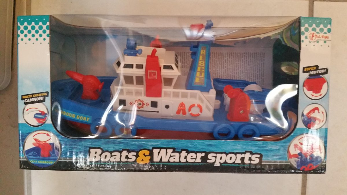 Sleepboot spuit water 24 cm