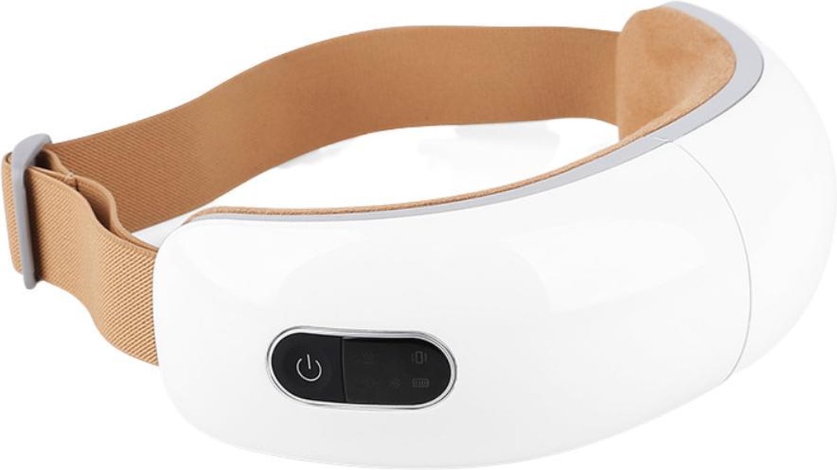 Zenny Blu Oogmassage Apparaat - Gezichtsmassage masker - Shiatsu Massage - Elektrisch verwarmd - Bluetooth Muziek - Acupunctuur - Slaapmasker - Tegen Hoofdpijn en Migraine