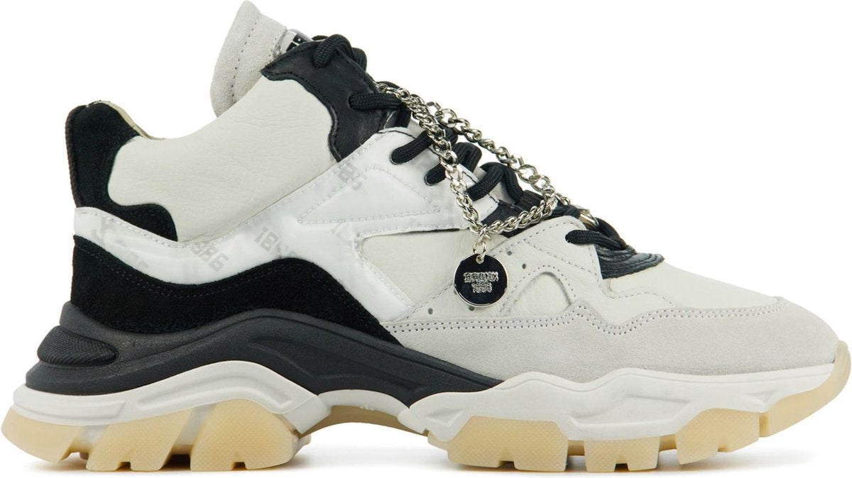 Bronx Vrouwen Suède Dad sneakers / Damesschoenen 47309-c - Beige - Maat 37