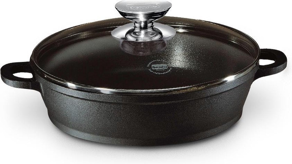 Berndes Vario Click Induction smoorpan met deksel - aluminium - Ø 28 cm - Zwart