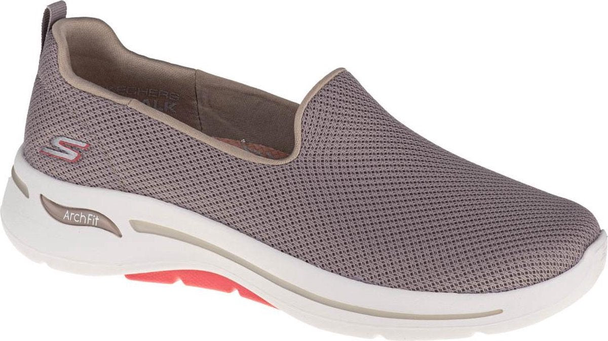 Skechers  - GO WALK ARCH FIT - GRATEFUL - Womens - Taupe Charcoal - 40