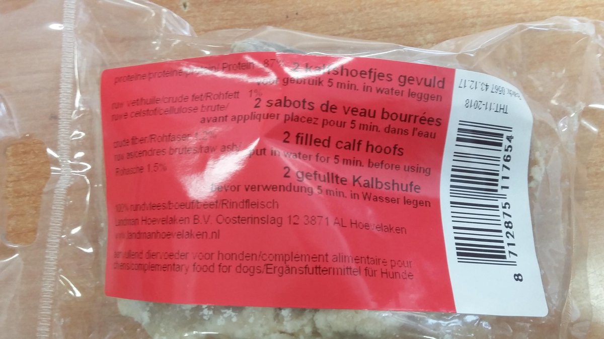 Landman 2 kalfshoefjes gevuld
