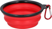 Combi-Label Opvouwbare Drinkbak - Voerbak - Waterbak - Lichtgewicht - Huisdier - Hond - Kat - Voor Onderweg - Op reis - Rood