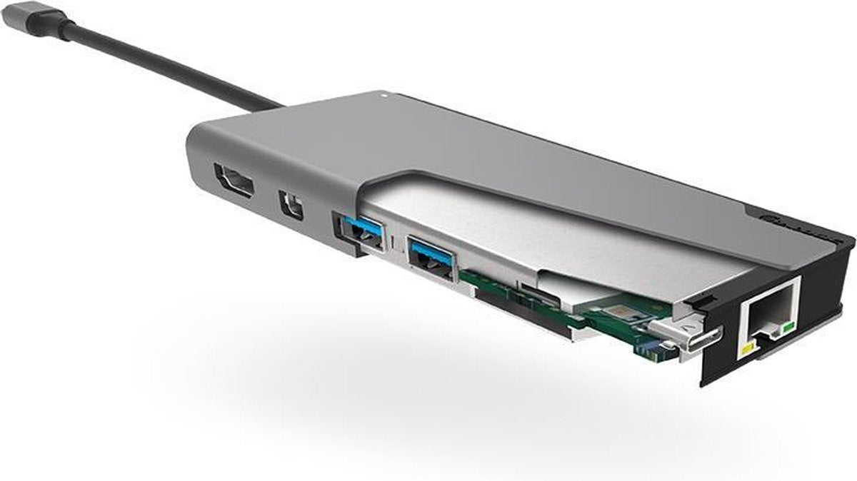ALOGIC ULDPLS-SGR notebook dock & poortreplicator Bedraad USB 3.2 Gen 1 (3.1 Gen 1) Type-C Grijs