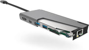 ALOGIC ULDPLS-SGR notebook dock & poortreplicator Bedraad USB 3.2 Gen 1 (3.1 Gen 1) Type-C Grijs