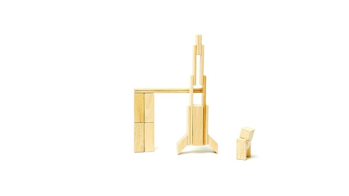 Tegu Magnetische Houten Blokkenset - Naturel (24 Stuks)