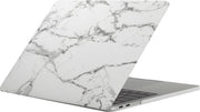 Mobigear Hard Case Marmer Print Wit / Zwart Macbook Pro 13 inch Thunderbolt 3 (USB-C)